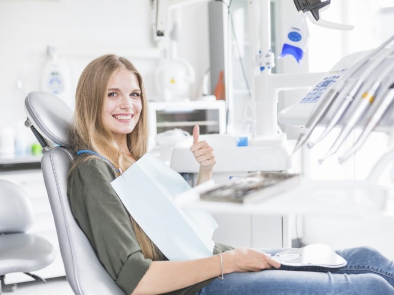 Woman at the Dental Office